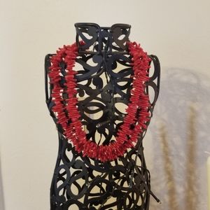 Talbots faux coral necklace. NWT